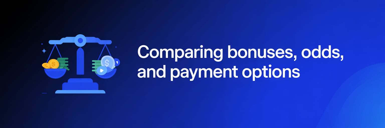 Comparing Bonuses, Odds, and Payment Option